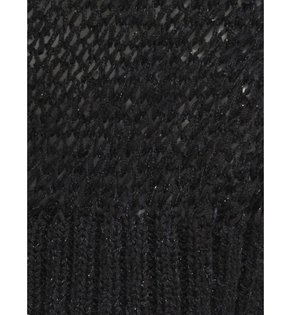 MERCURYDUO「透かし編みラメ混ボレロカーディガン」|カーディガン|