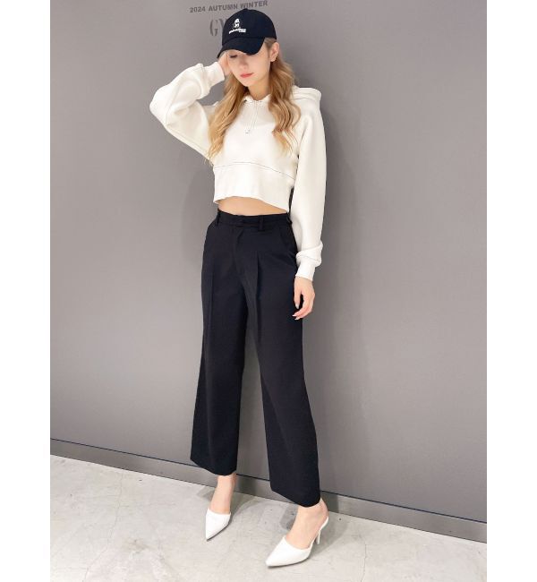 GYDA「ハイウエストタックワイドスラックスパンツ」|その他|