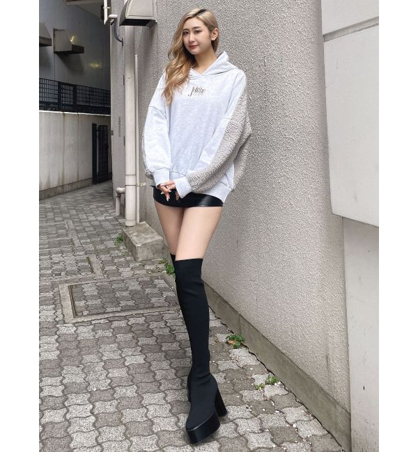 GYDA「ボアドッキングBIGパーカー」|パーカー|