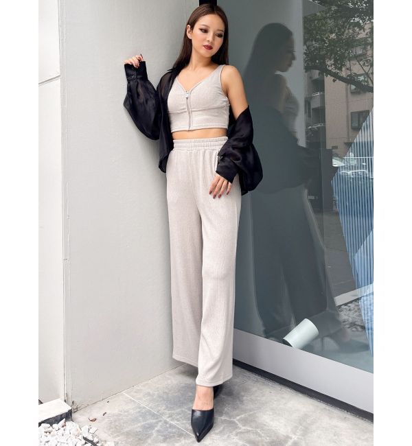 GYDA「リップルプリーツリラックスワイドパンツ【SETUP着用可】」|その他|