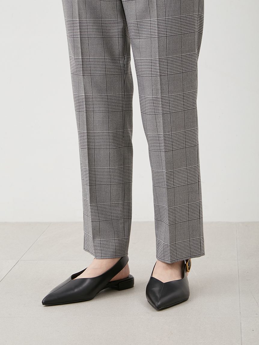 Mila Owen「後ろゴムセンタープレステーパードパンツ」|チノ|