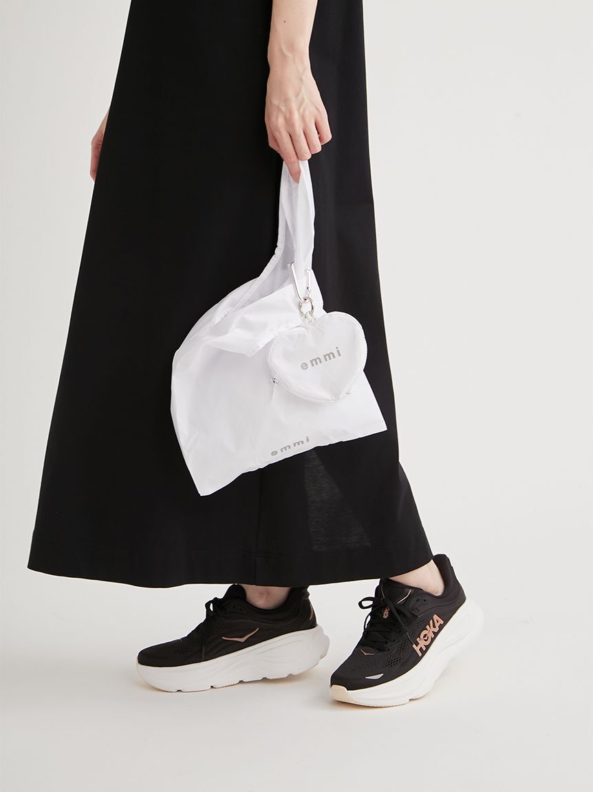 emmi atelier「【10th】ハートチャーム付きエコバッグ」|エコバッグ|