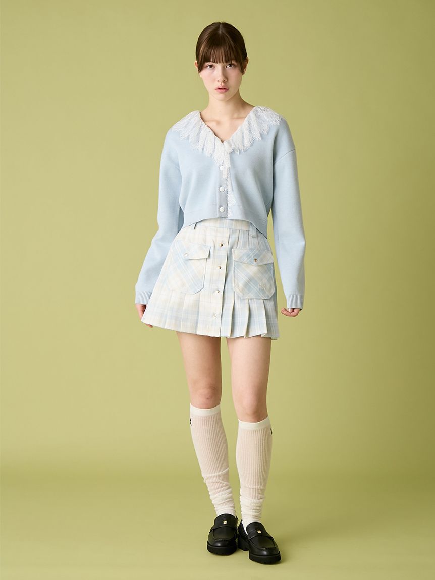 FURFUR「レース衿カーディガン」|カーディガン|