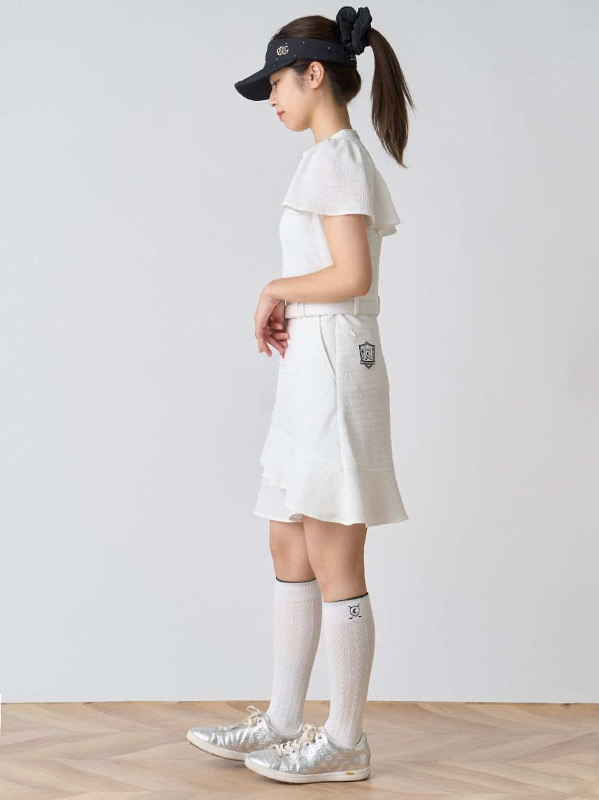 CELFORD「【CELFORD GOLF】ストレッチレース袖フレアワンピース」|ワンピース|