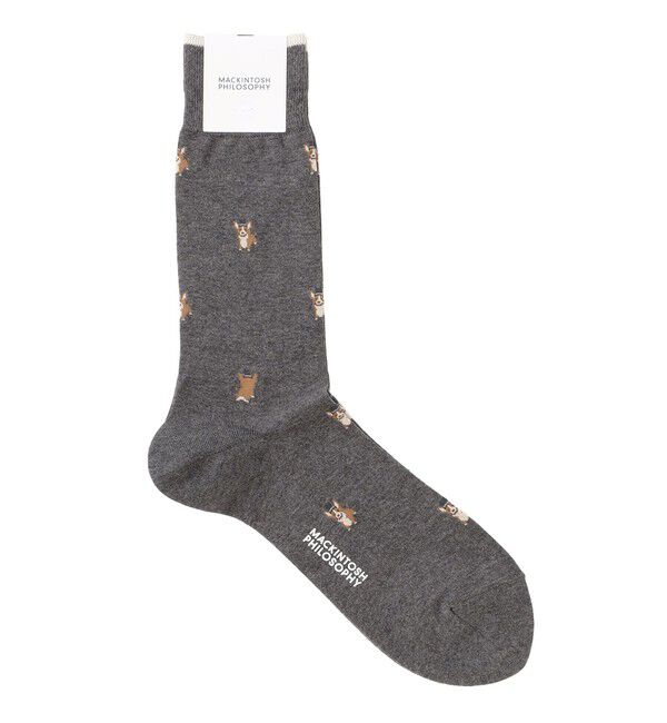 MACKINTOSH PHILOSOPHY「コーギー カジュアルソックス」|ソックス|グレー