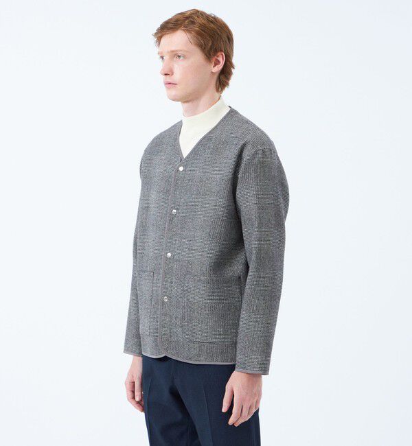 MACKINTOSH PHILOSOPHY「ノーカラージャケット 高密度リバークロス」|ブルゾン・スタジャン|