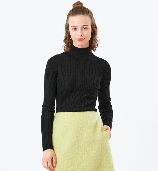 MACKINTOSH PHILOSOPHY「ウォッシャブルファインウールタートルニット」|ニット・セーター|ブラック