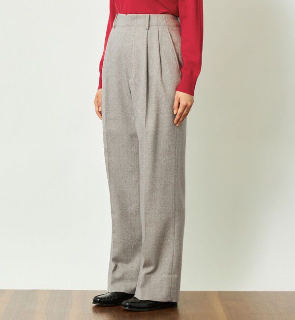 MACKINTOSH PHILOSOPHY「GREY LABEL タックプリーツワイドパンツ」|スラックス|