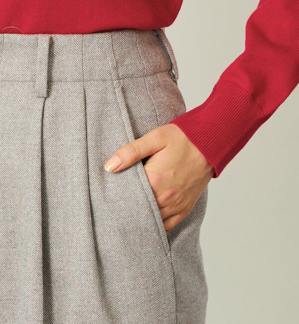 MACKINTOSH PHILOSOPHY「GREY LABEL タックプリーツワイドパンツ」|スラックス|