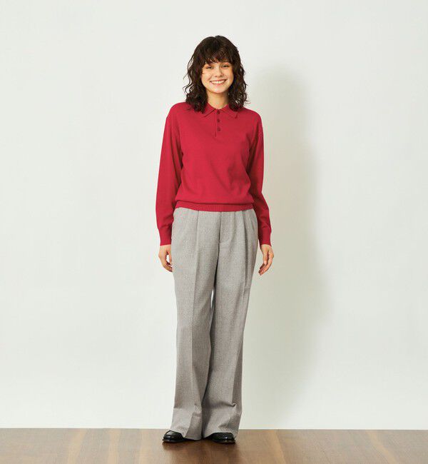 MACKINTOSH PHILOSOPHY「GREY LABEL タックプリーツワイドパンツ」|スラックス|