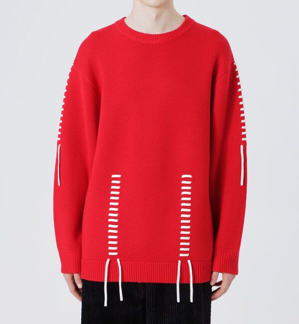  「【UNISEX】ポイントスレッドクルーネック」|ニット・セーター|