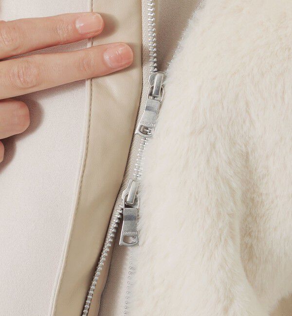  「ファーコンビライダースダウン」|ブルゾン・スタジャン|