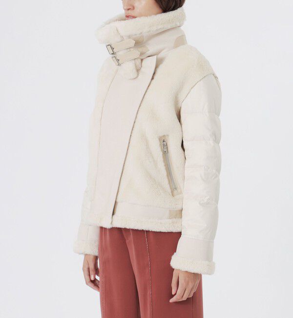  「ファーコンビライダースダウン」|ブルゾン・スタジャン|