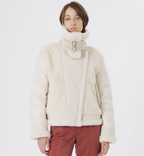  「ファーコンビライダースダウン」|ブルゾン・スタジャン|