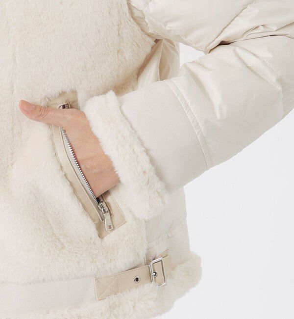  「ファーコンビライダースダウン」|ブルゾン・スタジャン|