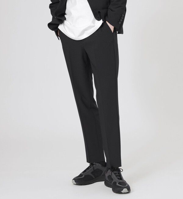  「カラージョーゼットスラックス」|スラックス|ブラック