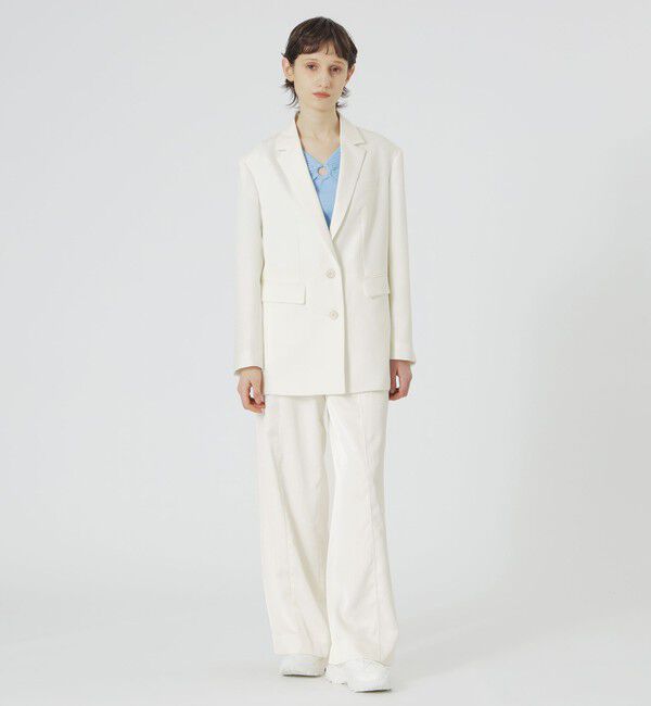  「【セットアップ対応】オックスリネーラジャケット」|テーラードジャケット|