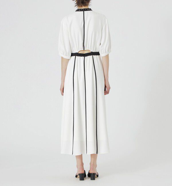  「【手洗い可】RAMPONIバイカラーワンピース」|ワンピース|