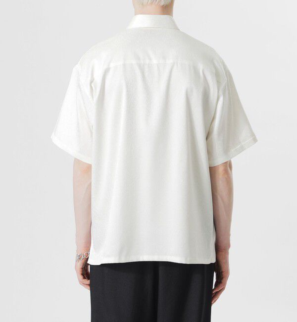  「サテンジャガードショートスリーブシャツ」|シャツ・ブラウス|