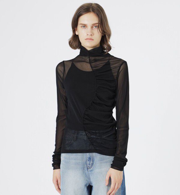  「シアーギャザープルオーバー」|その他|ブラック