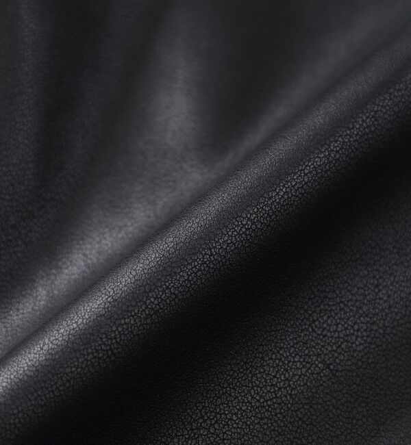  「シンセティックレザージップアップシャツ」|ブルゾン・スタジャン|