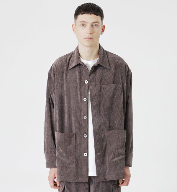  「コーデュロイワークジャケット」|シャツ・ブラウス|グレー