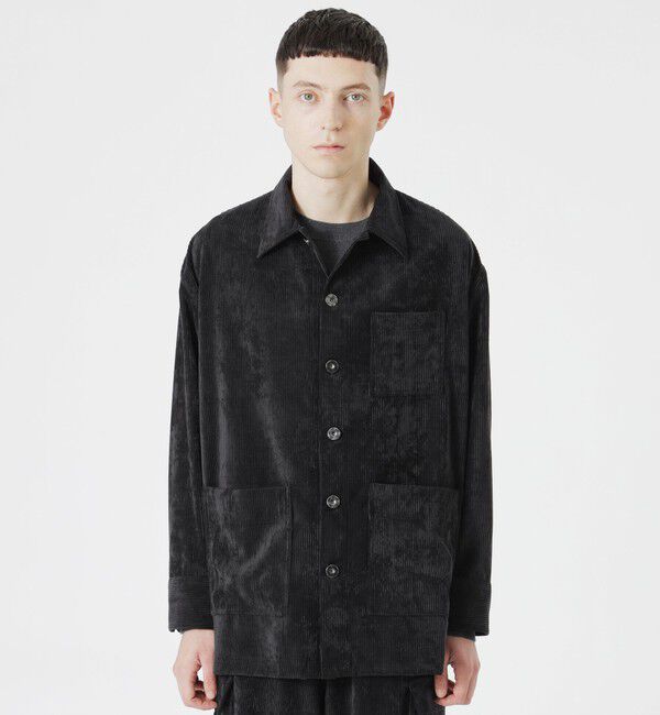  「コーデュロイワークジャケット」|シャツ・ブラウス|ブラック