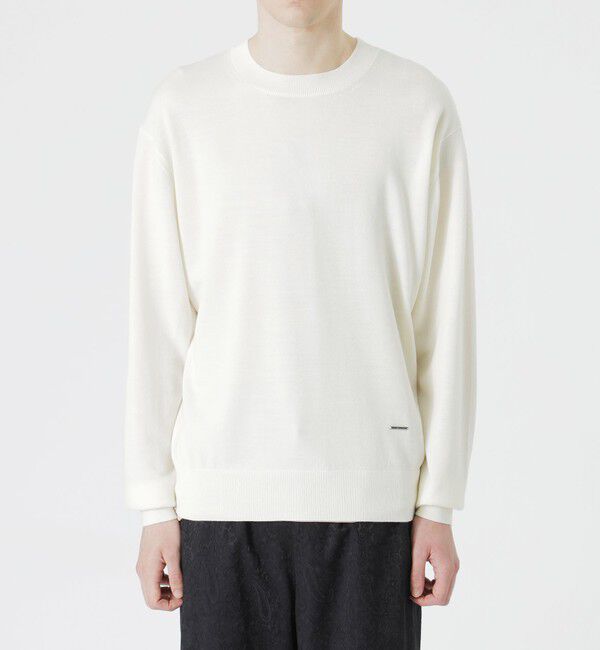  「ハイゲージウォッシャブルクルーネック」|ニット・セーター|