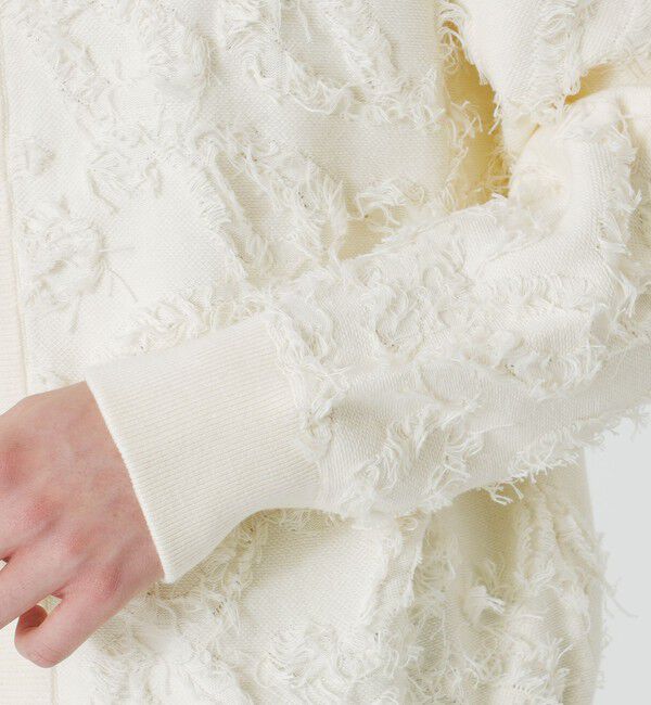  「フリンジジャカードクルーカーディガン」|ニット・セーター|