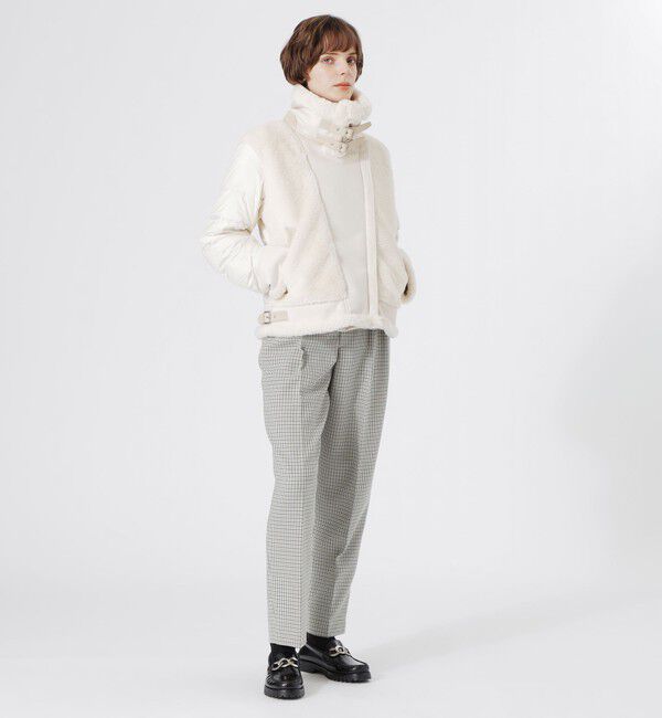  「ファーコンビライダースダウン」|ブルゾン・スタジャン|