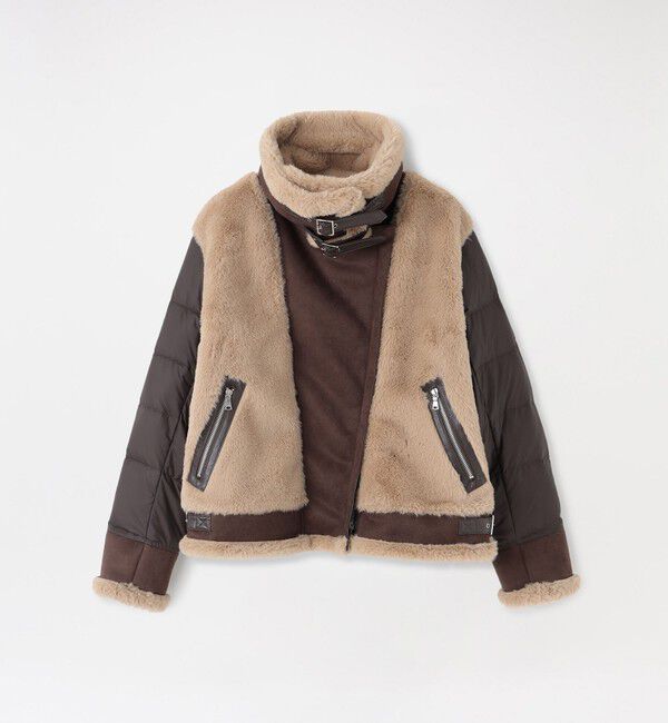  「ファーコンビライダースダウン」|ブルゾン・スタジャン|