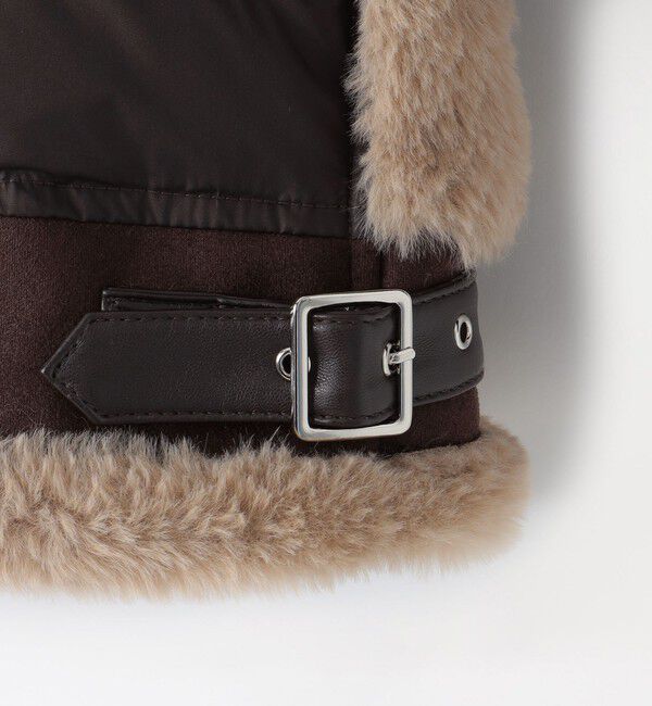  「ファーコンビライダースダウン」|ブルゾン・スタジャン|