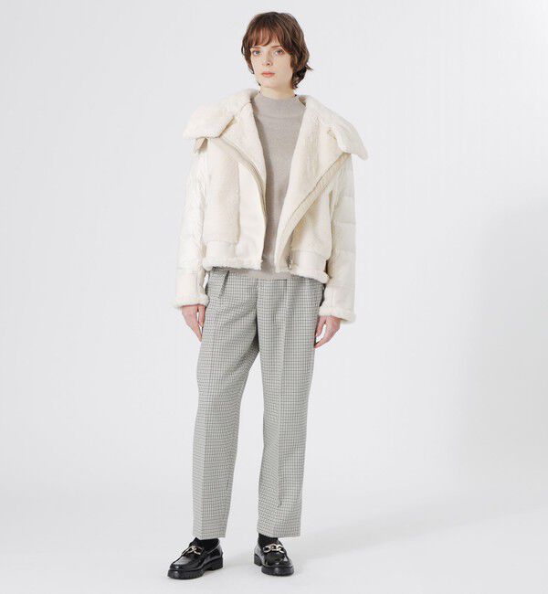  「ファーコンビライダースダウン」|ブルゾン・スタジャン|