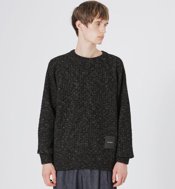  「マルチカラーバスケニット」|ニット・セーター|ブラック