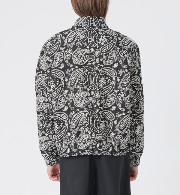  「ペイズリージャカードデニムブルゾン」|ブルゾン・スタジャン|