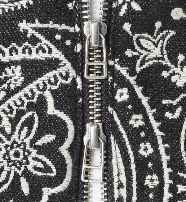  「ペイズリージャカードデニムブルゾン」|ブルゾン・スタジャン|