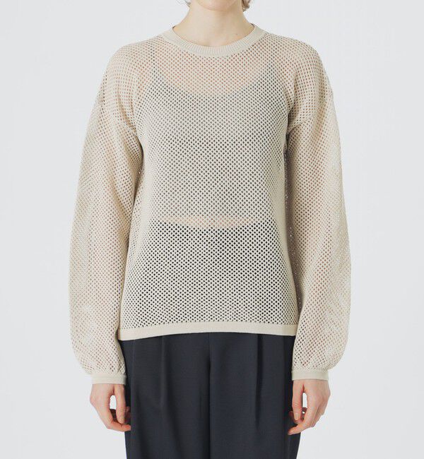  「メッシュニットプルオーバー」|ニット・セーター|