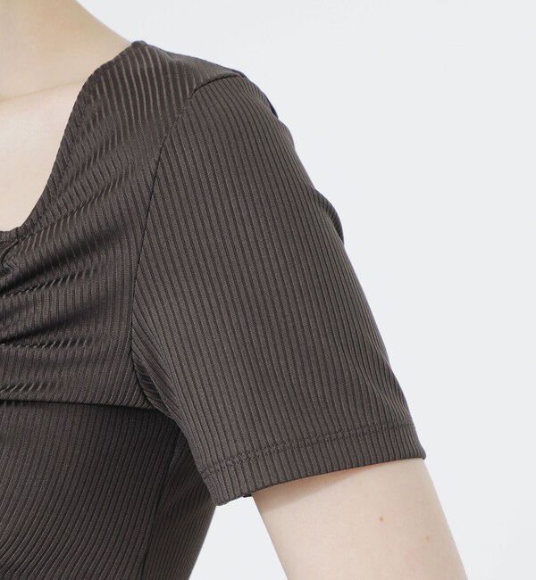  「アシンメトリーネックトップス」|Tシャツ・カットソー|