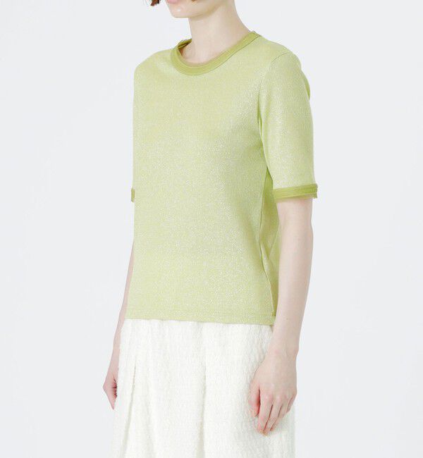  「ラメリブTシャツ」|Tシャツ・カットソー|