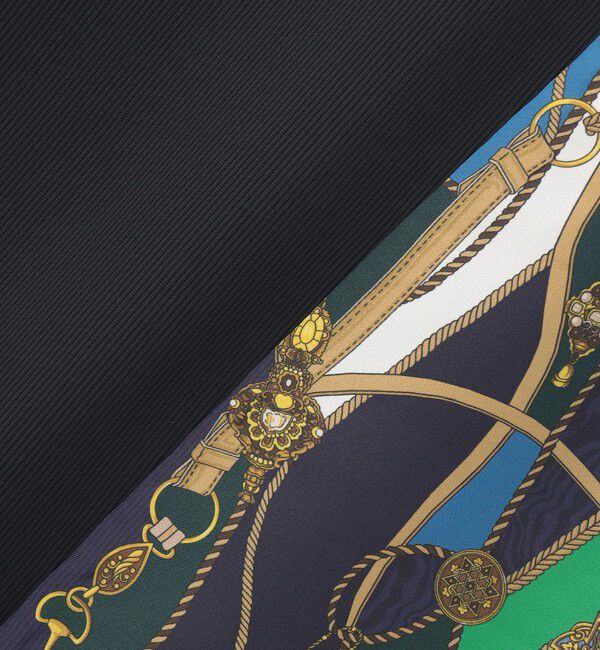  「スカーフサイドブロッキングワンピース」|ワンピース|