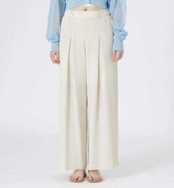  「ちりめんタックイージー」|その他|ホワイト