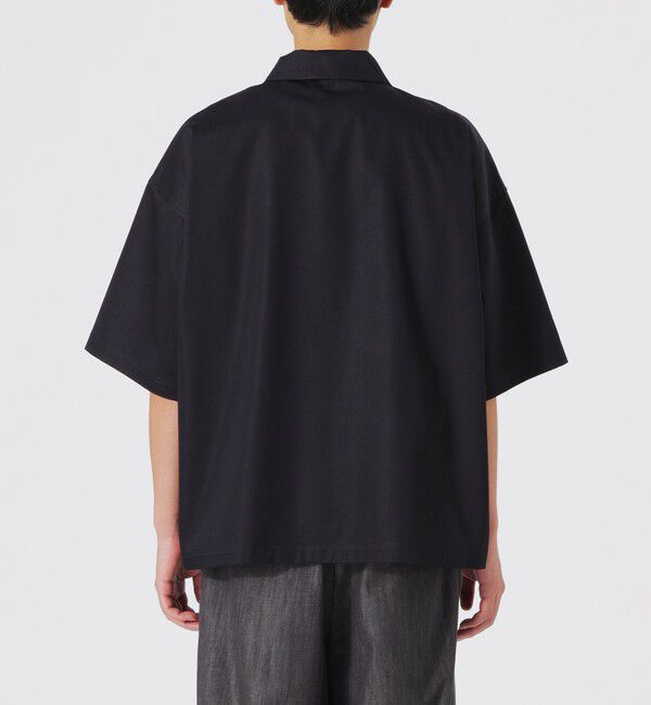  「シャンブレーサテンハーフジップポロ」|シャツ・ブラウス|