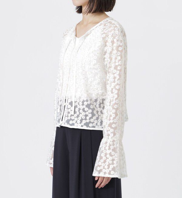  「フラワーチュールレースブラウス」|シャツ・ブラウス|