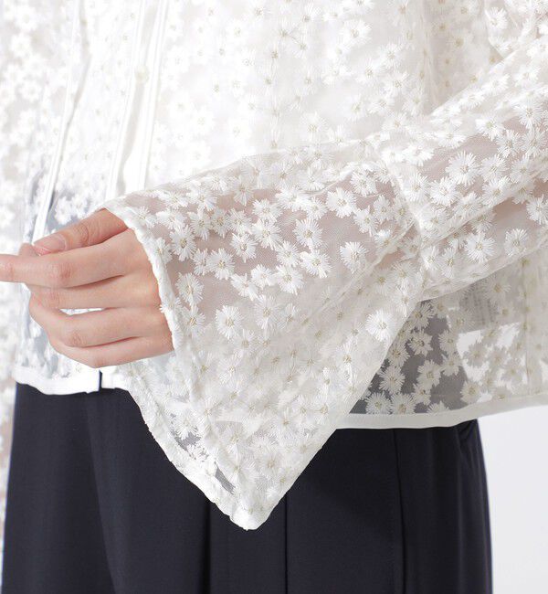  「フラワーチュールレースブラウス」|シャツ・ブラウス|