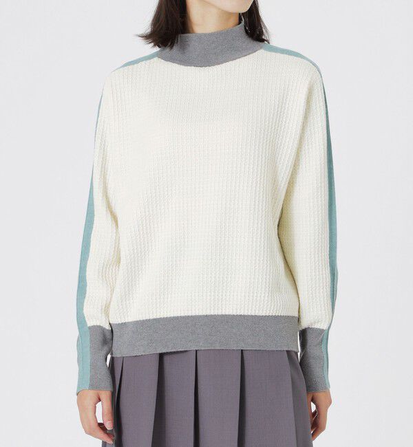  「2フェイスブロッキングニット」|ニット・セーター|