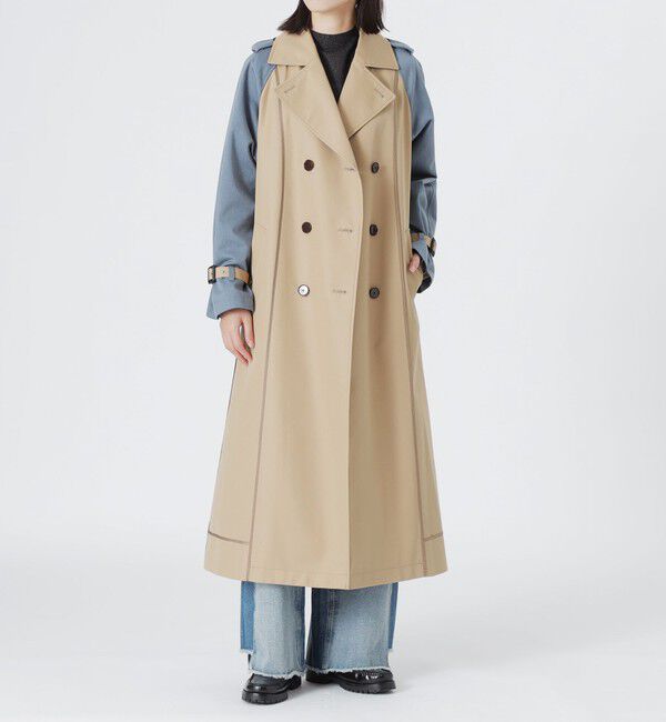  「ブロッキングトレンチコート」|トレンチコート|