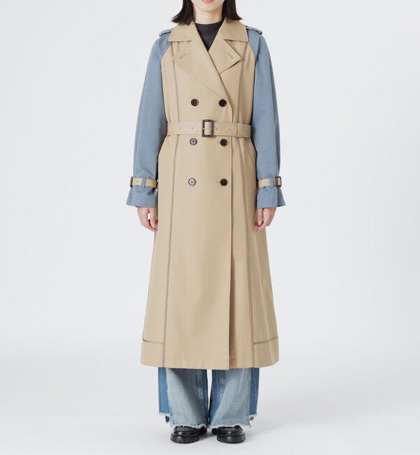  「ブロッキングトレンチコート」|トレンチコート|