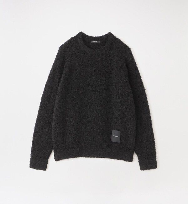  「【UNISEX】ブークレカラーニットプルオーバー」|ニット・セーター|ブラック