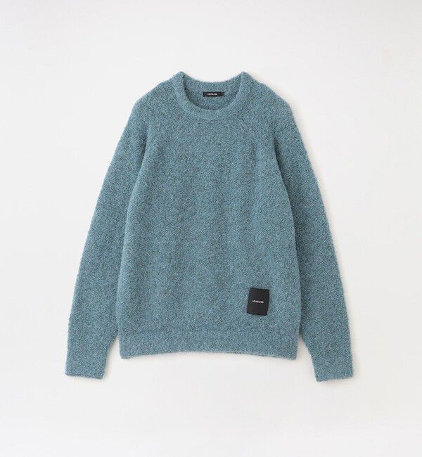  「【UNISEX】ブークレカラーニットプルオーバー」|ニット・セーター|サックスブルー