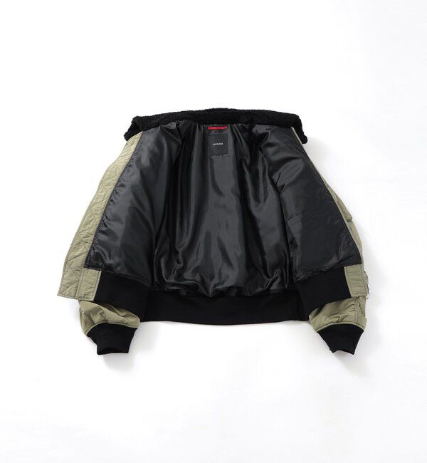  「ボアカラーフライトブルゾン」|ブルゾン・スタジャン|